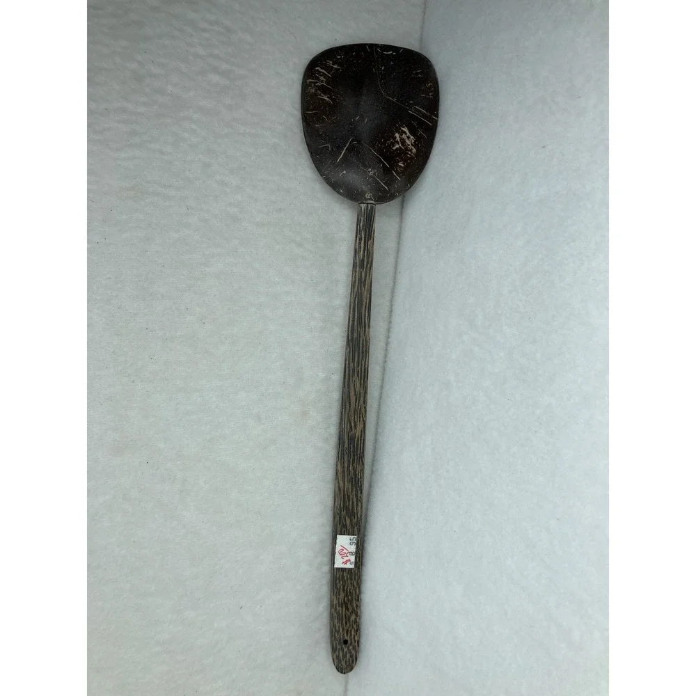 Coconut‎ Shell Salad Utensil Serving Set Spoon Fork 9